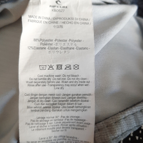 Rip Curl Mirage waist size 22 blue stripe boardshorts - Picture 5 of 11